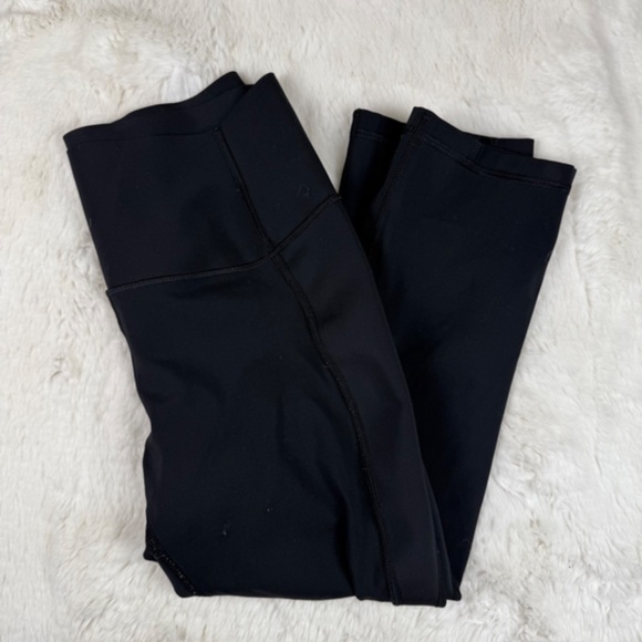 Gap Fit Goddess Sculpt Compression Crop High Rise Leggings Black Women's Medium - Picture 8 of 8